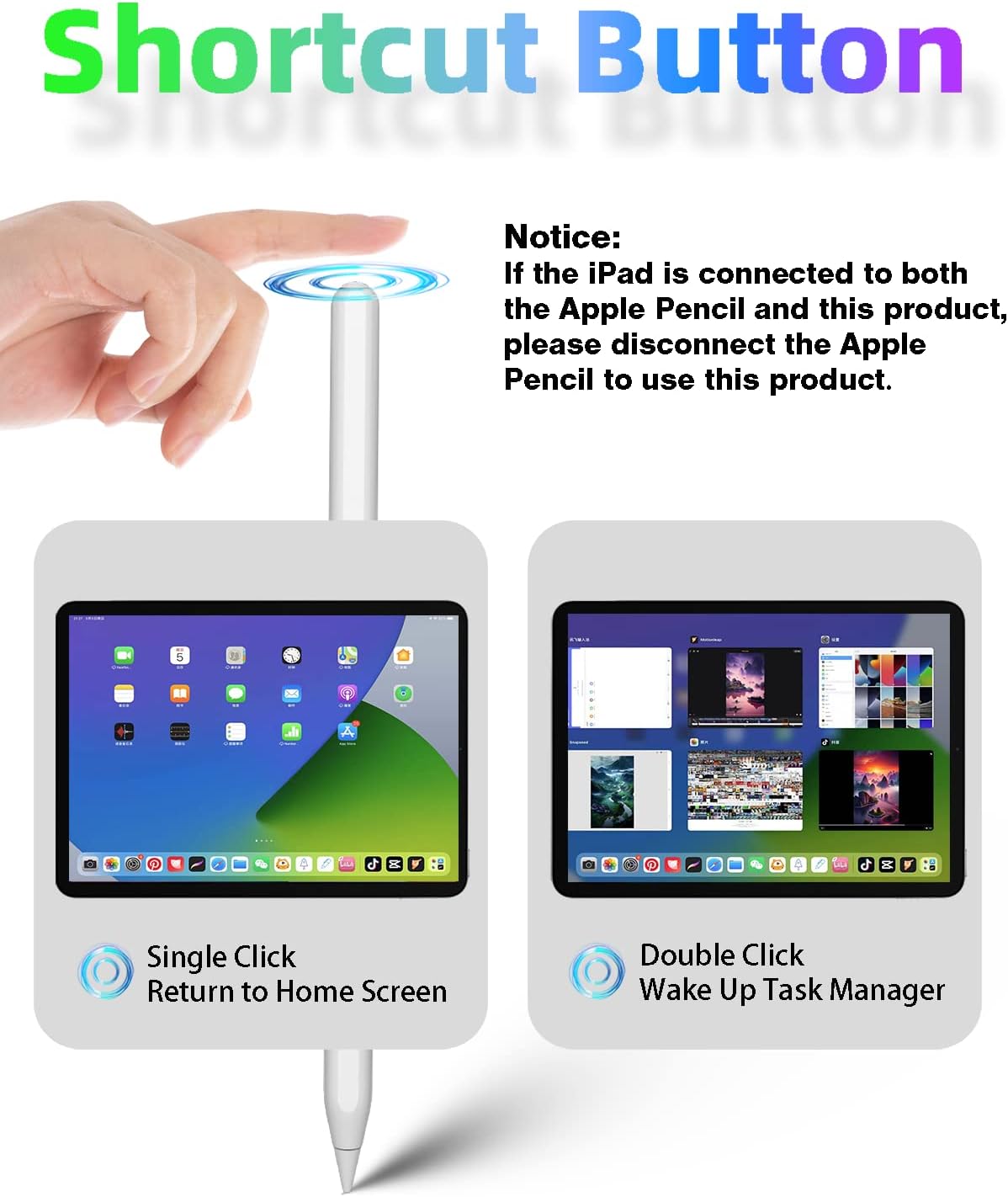 Detalle 2 de Gnanlen 2nd Gen iPad Pencil for iPad Pro 11" ✏