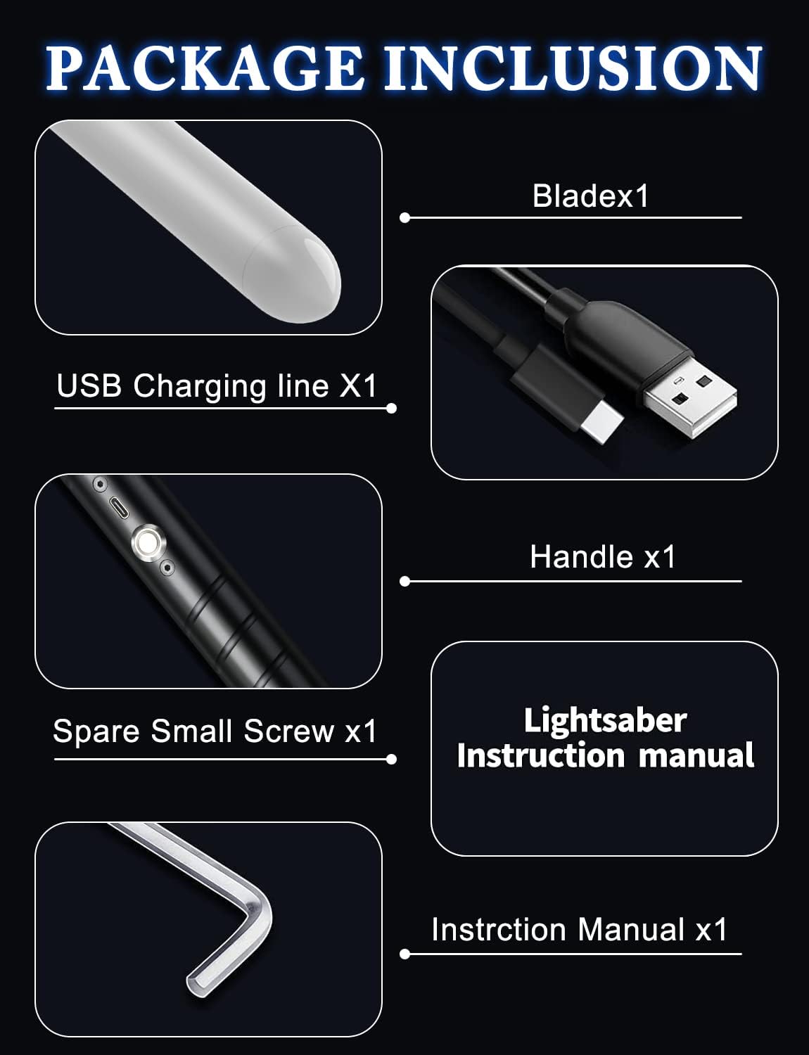 Thumbnail 5 de jvmusaber Dueling Lightsaber for Kids & Adults with 20 RGB Colors, USB Rechargeable Metal Hilt