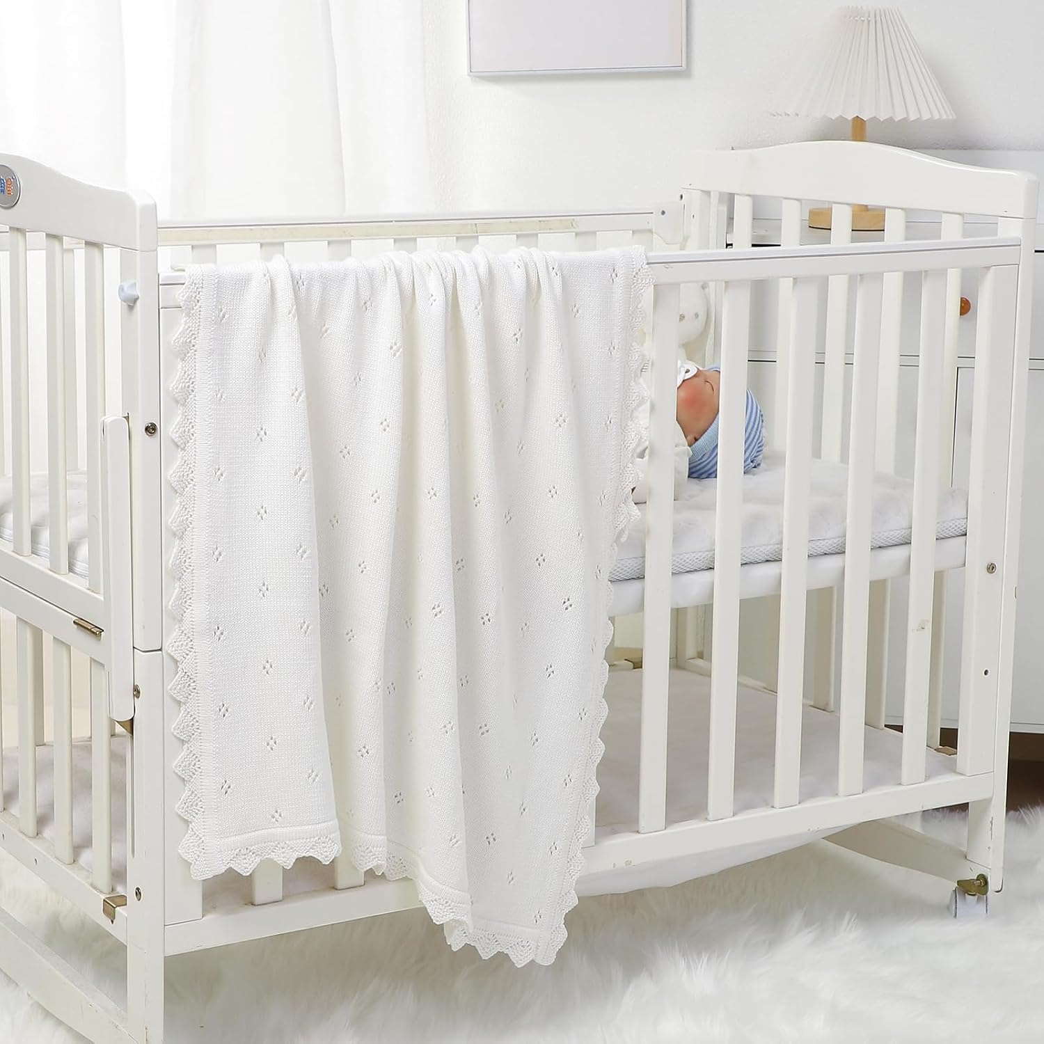 Thumbnail 3 de Baby cotton knit blanket 100 x 80 cm