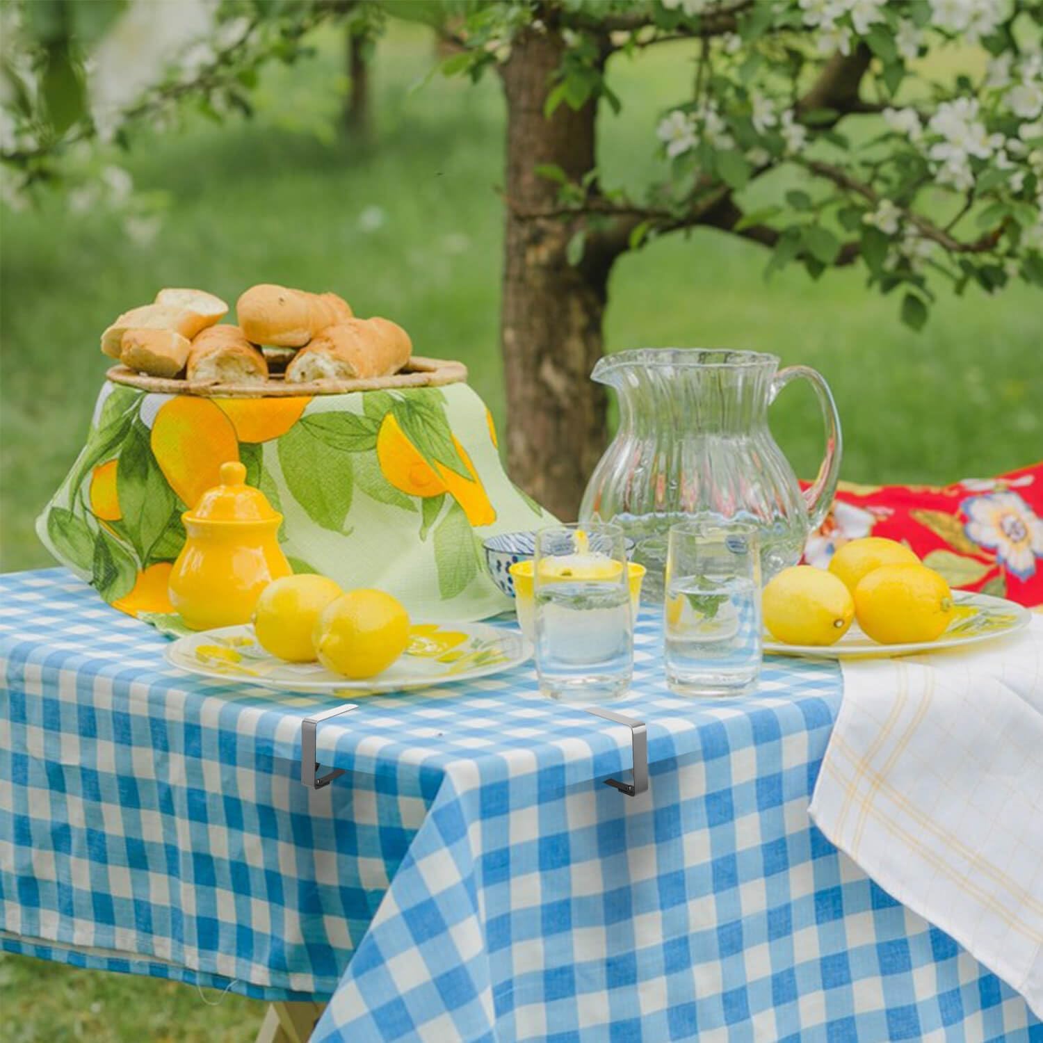 Thumbnail 4 de Blooven Tischtuchklammern aus Edelstahl (6 Stück) für Tischplatten 2,5–4 cm