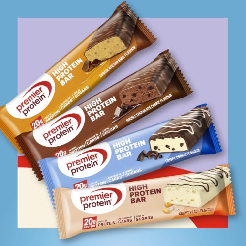 Detalle de Premier Protein - High Protein Bar 50% Multivr flavours box 20 x 40 g