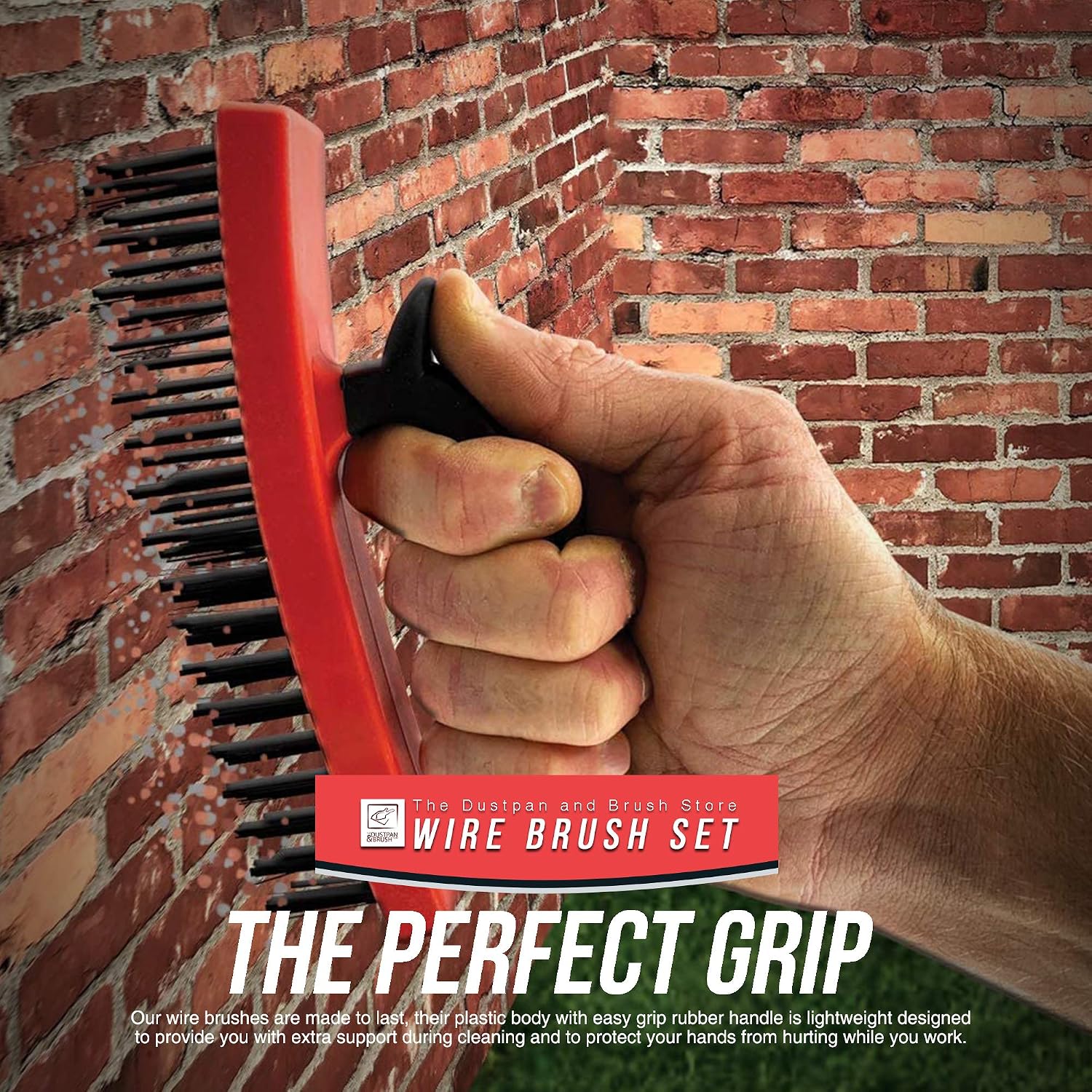 Thumbnail 5 de Wire Brush Twin Pack: Heavy Duty Steel Brushes with Easy-Grip Handles