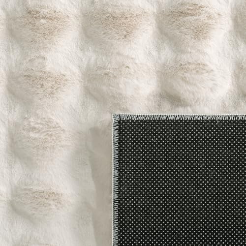 Detalle 2 de Paco Home Tapis de salon crème 120x160 cm ⚙