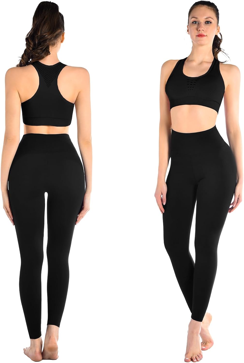 Detalle 2 de SINOPHANT 3er Pack Leggings Damen High Waist, blickdicht 🧘♀