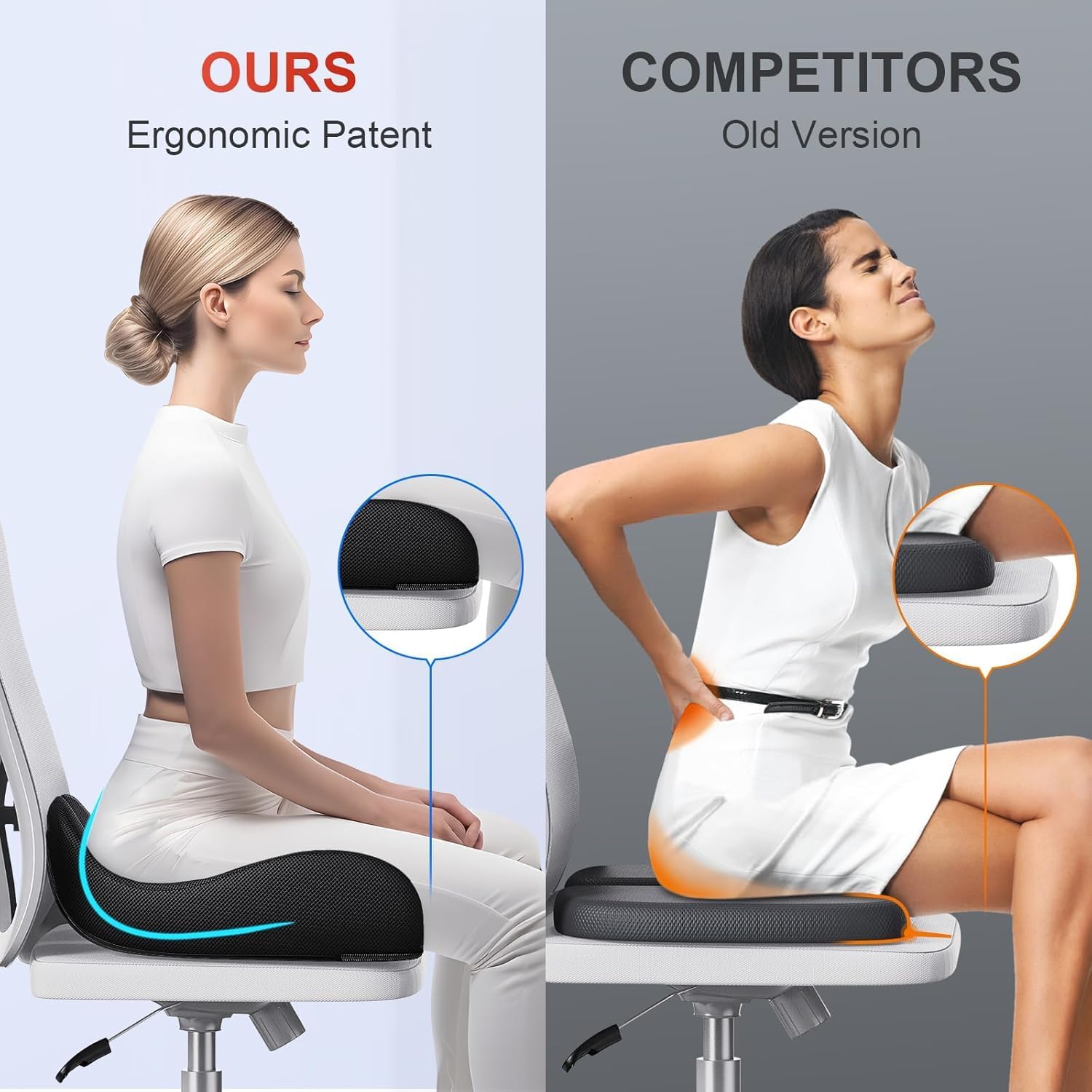 Thumbnail 2 de Benazcap X Large memory foam seat cushion