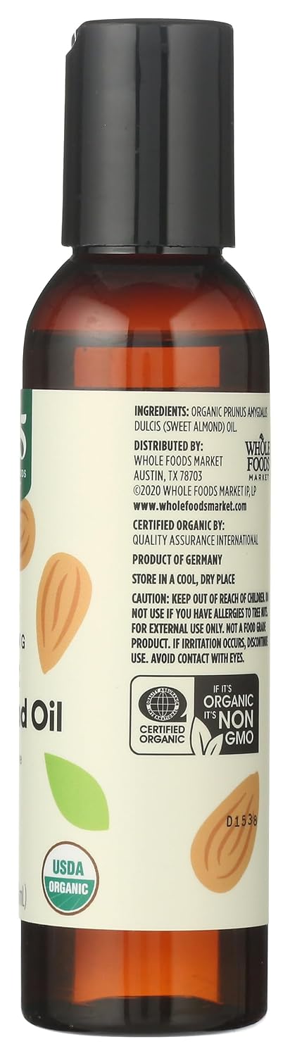Detalle de 365 by Whole Foods Market Organic Softening Sweet Almond Oil for Skin & Hair Care