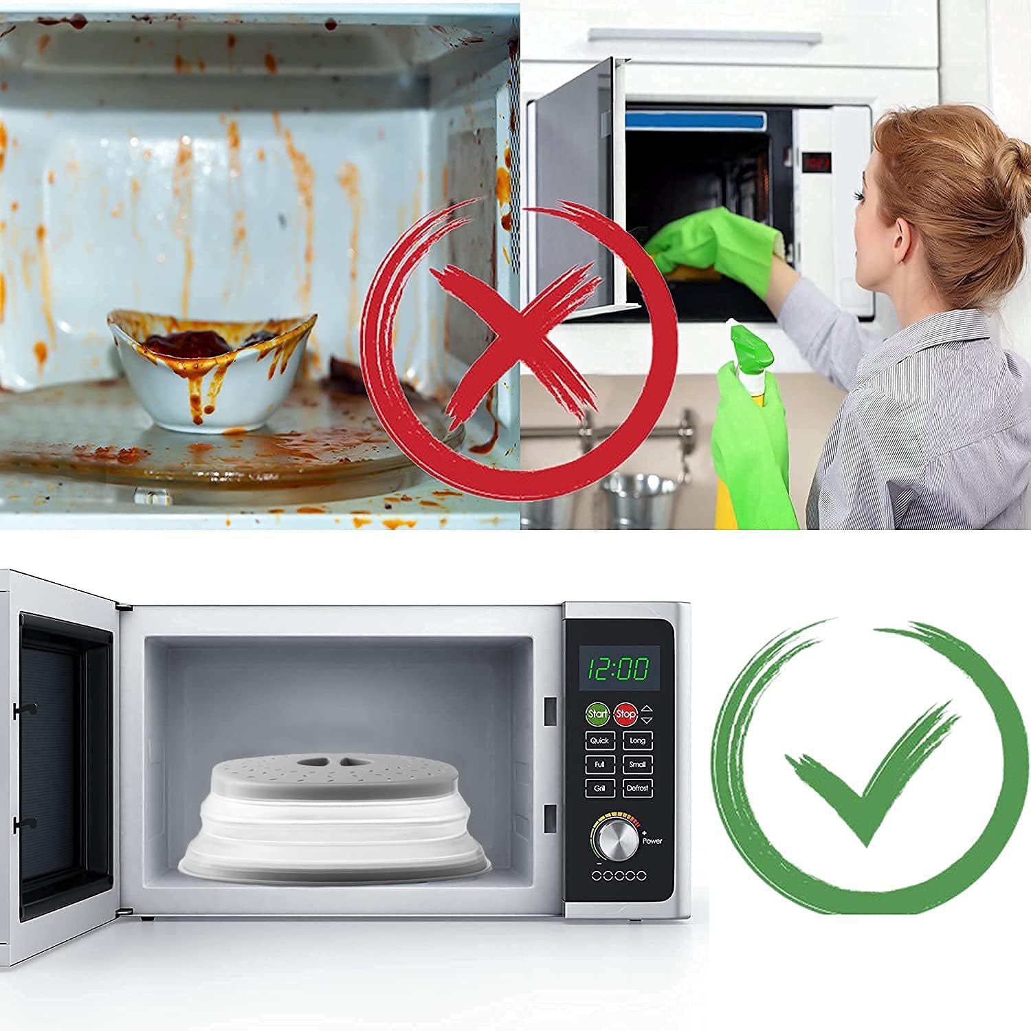 Thumbnail 2 de Microwave Splatter Cover 10.5 inch 🍽