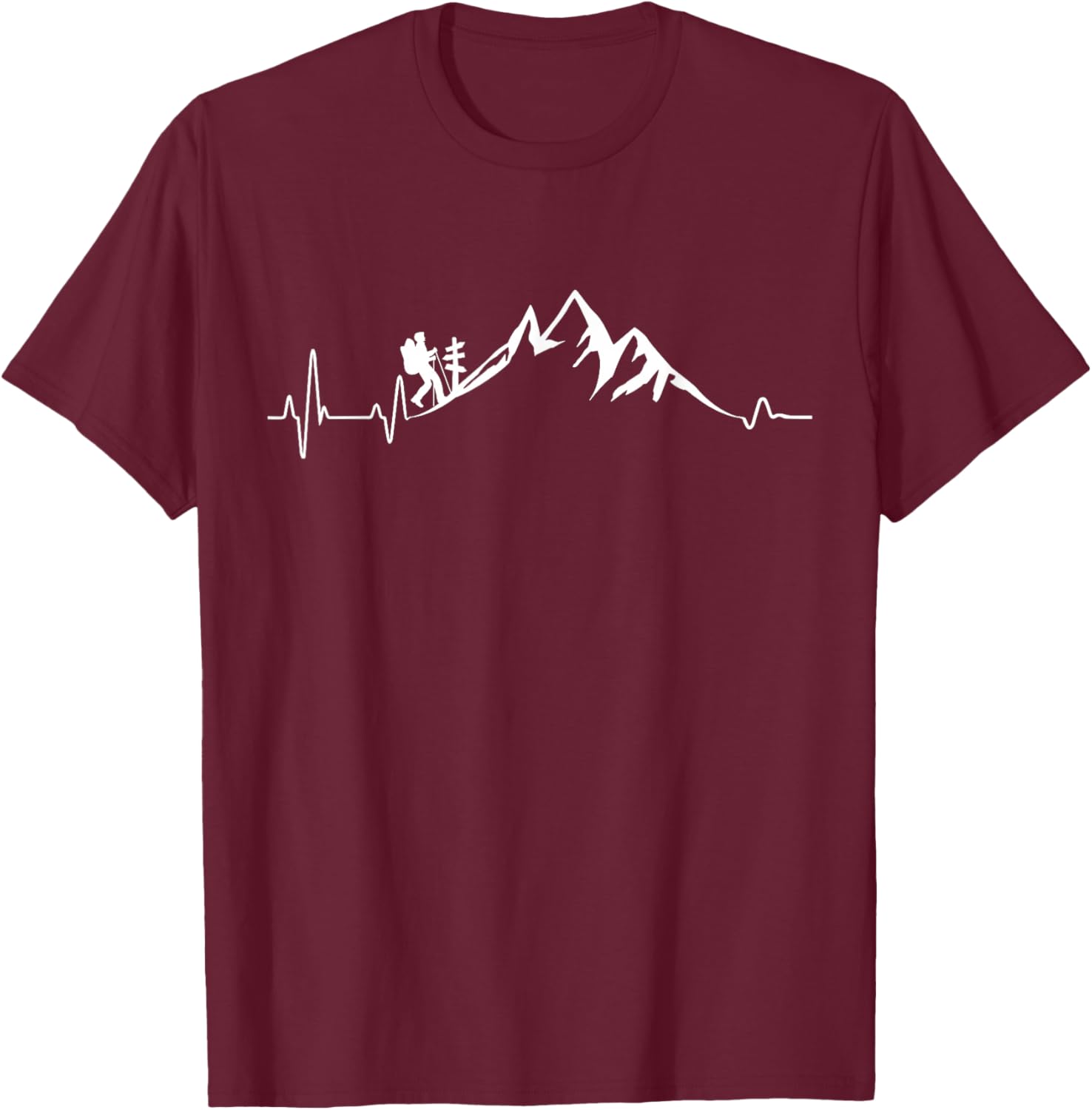 Thumbnail 6 de Maglietta Montagne Battito Cardiaco Trekking