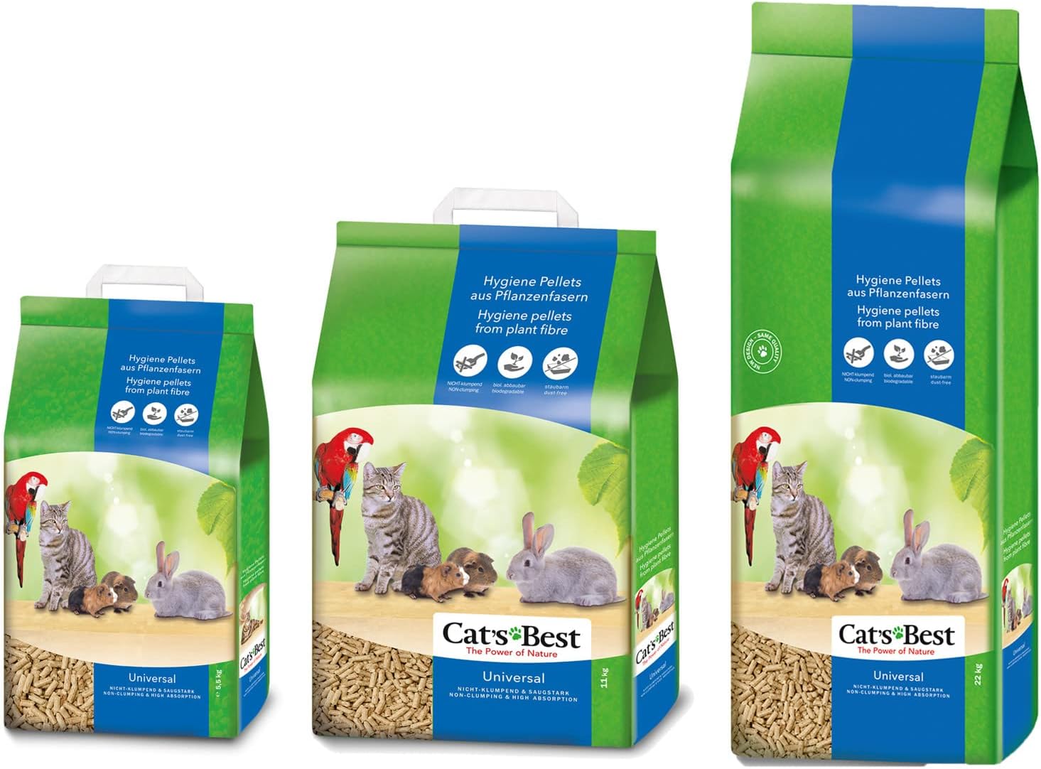 Detalle de Cat's Best Universal 11 Kg – Litière naturelle, absorbante et durable