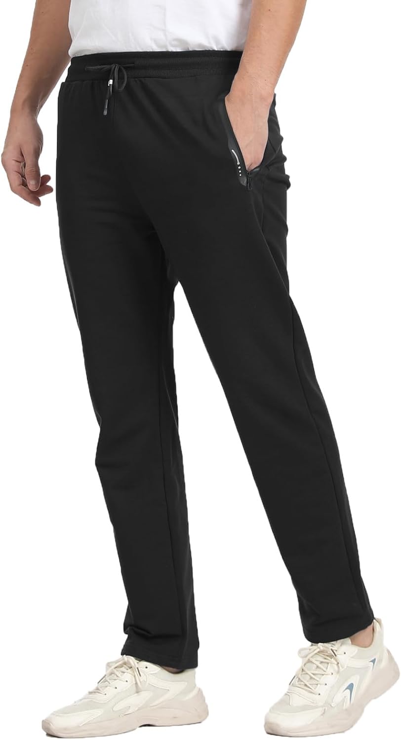 Thumbnail 2 de JustSun Pantaloni Tuta Uomo Sportivi Cotone con Tasche Zip