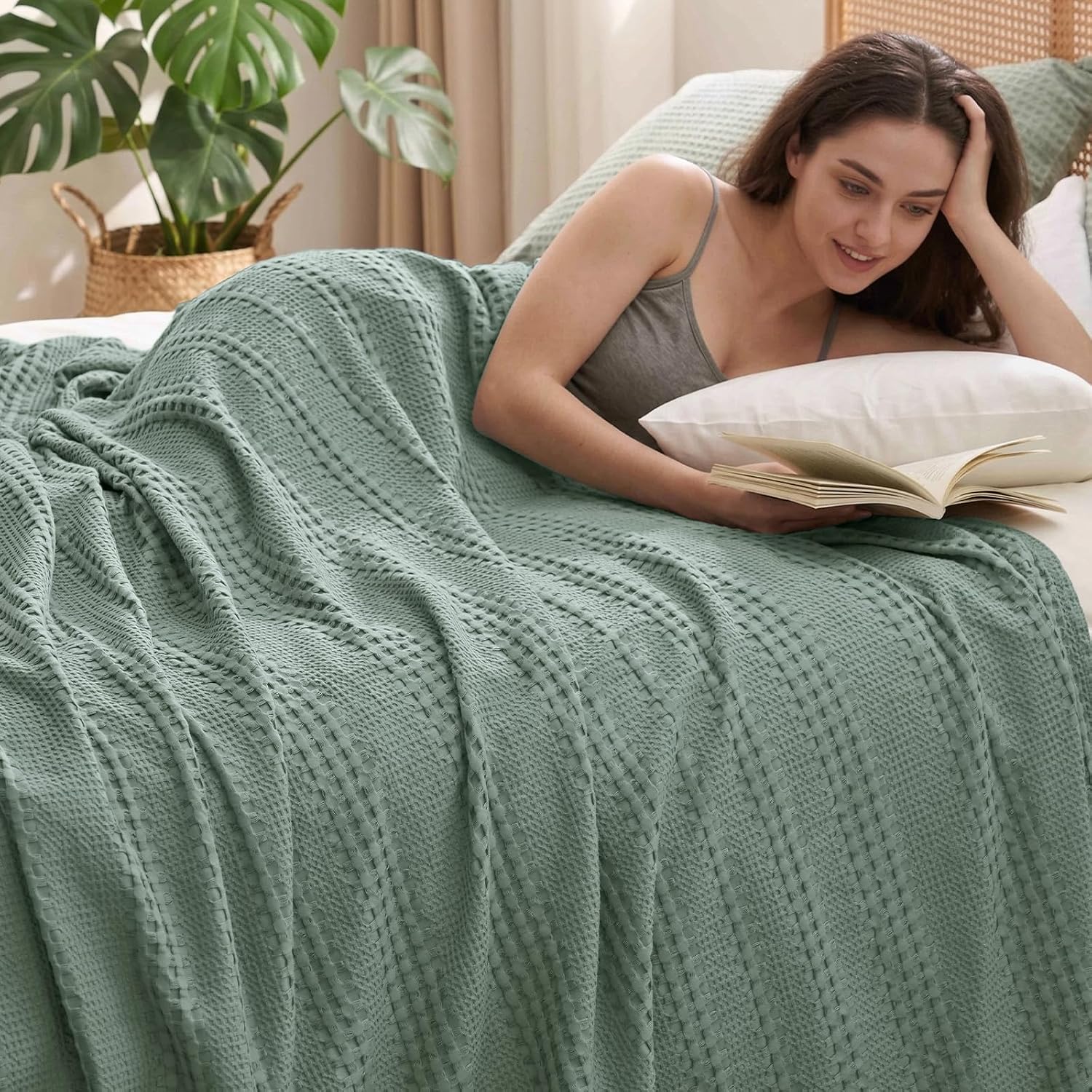 Detalle de PHF Waffle Blanket Queen Size