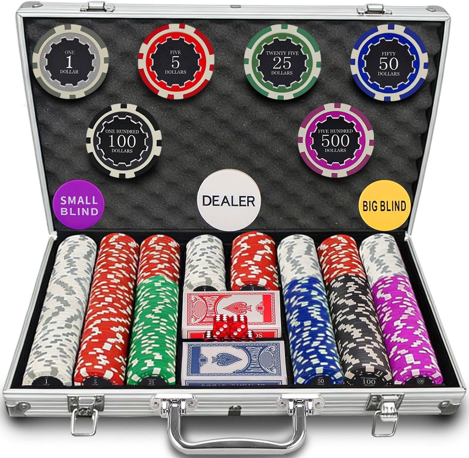 Detalle de Petjirohot Poker Chip Set, 11.5-Gram Chips