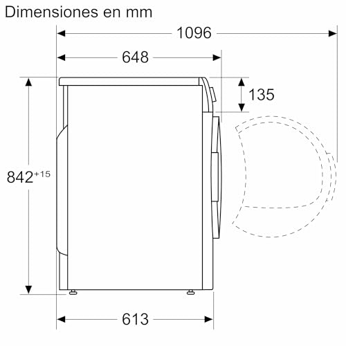 Thumbnail 10 de Bosch Serie 6 WQG245D1ES: Secadora de bomba de calor de 9 kg con AutoDry