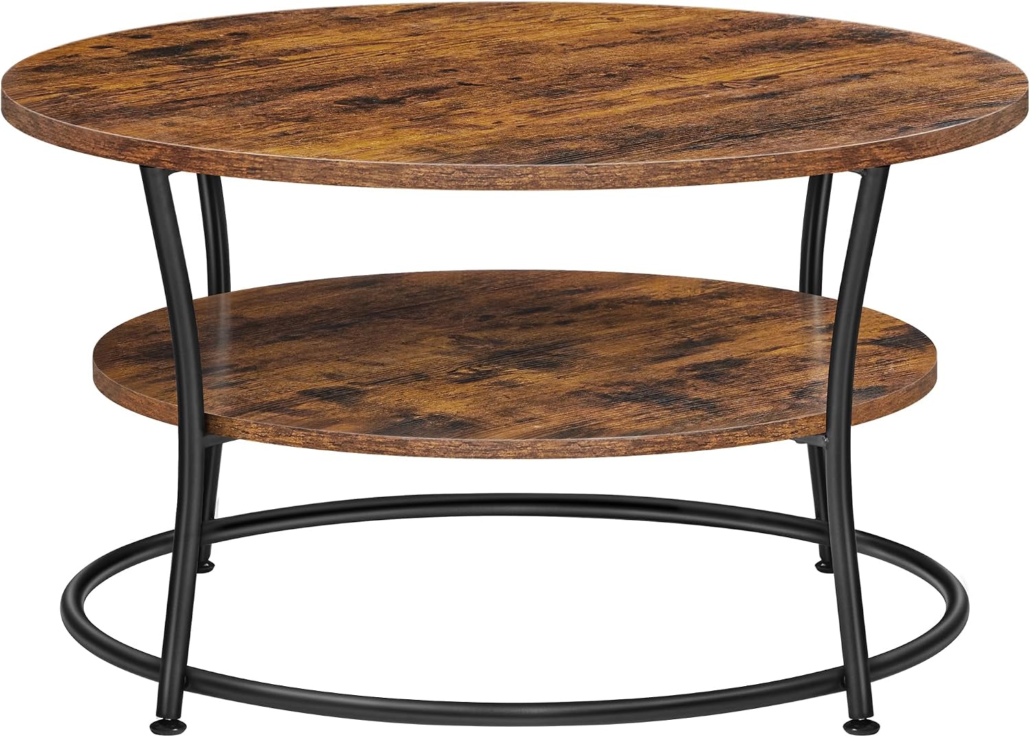 VASAGLE LCT80BX table basse ronde 80 cm