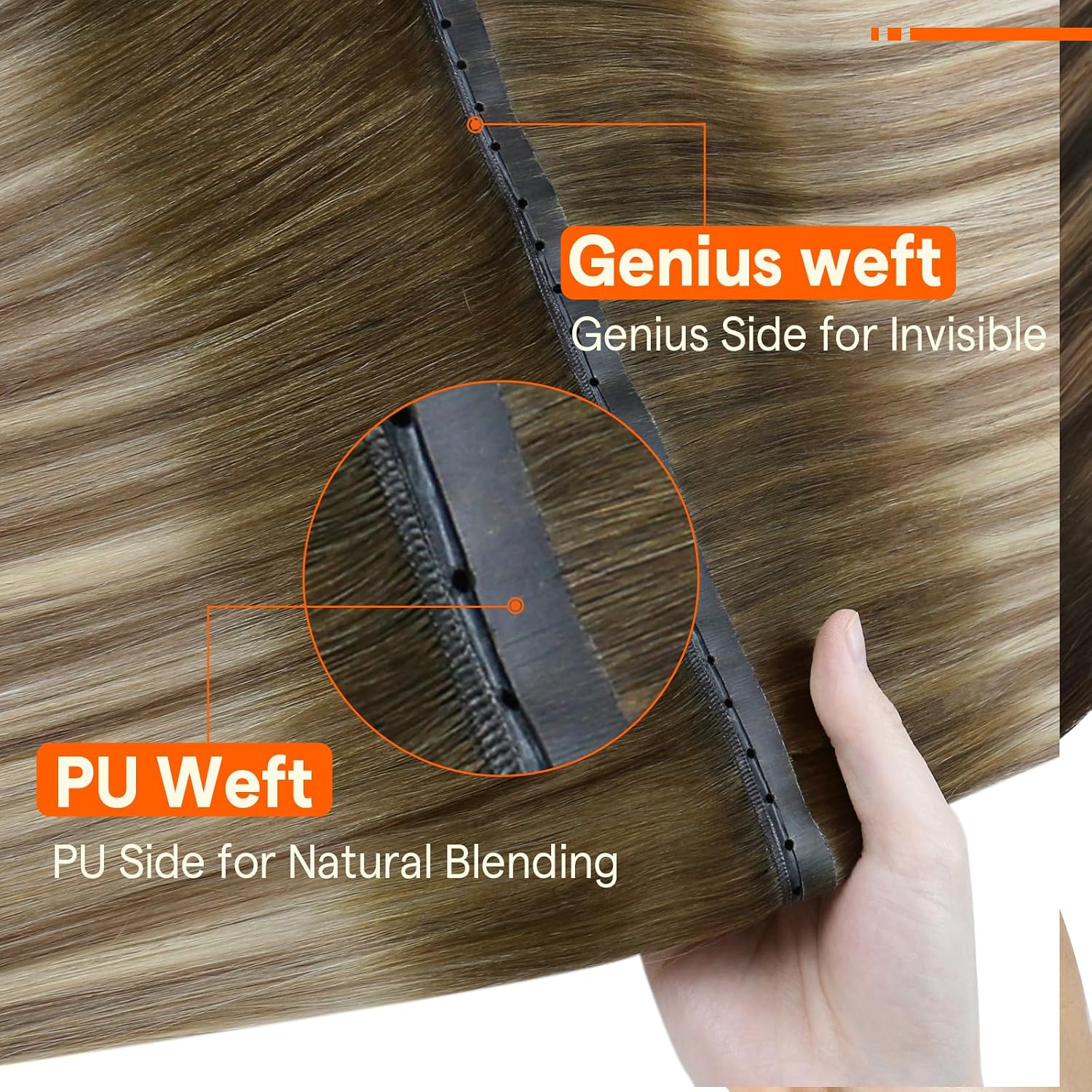 Thumbnail 2 de Full Shine Butterfly Weft Extensions 16 Inch 50G