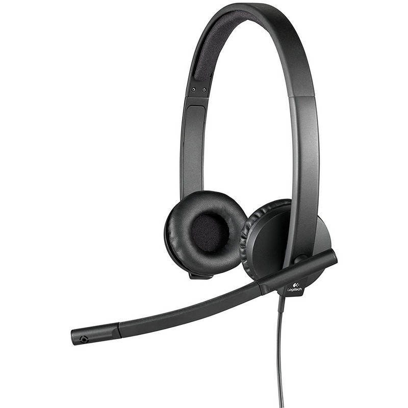 Detalle 1 de Logitech H570E Auriculares con micrófono negros