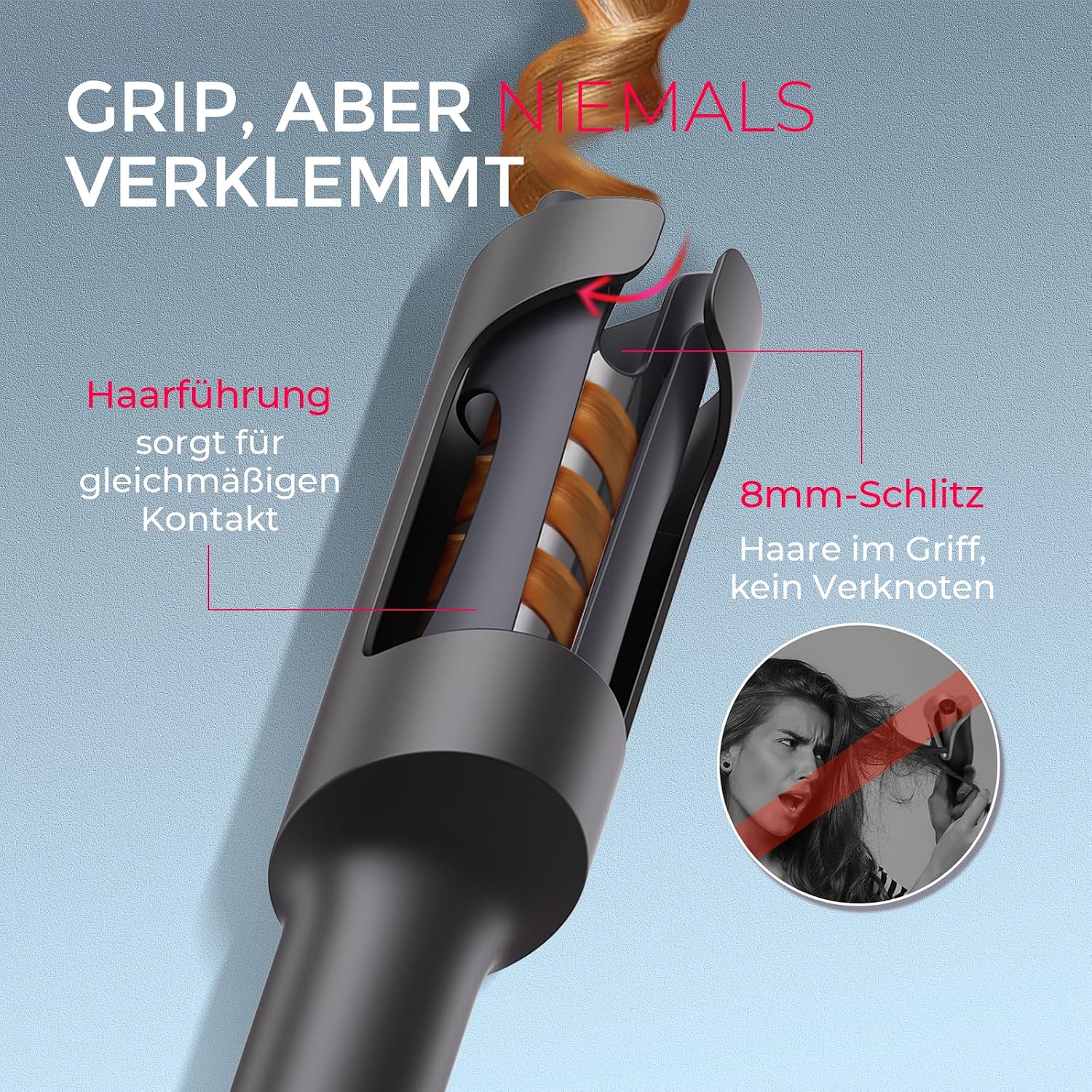 Detalle 2 de TYMO CURLPRO Lockenstab 32 mm, automatischer Lockenstab đ