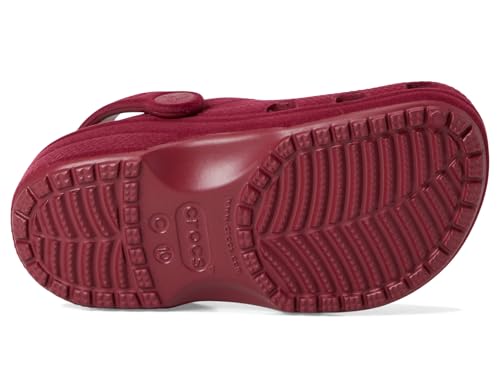 Detalle de Crocs Classic Velvet Clog T para niños (Morado) – Zuecos Unisex 19/20 EU