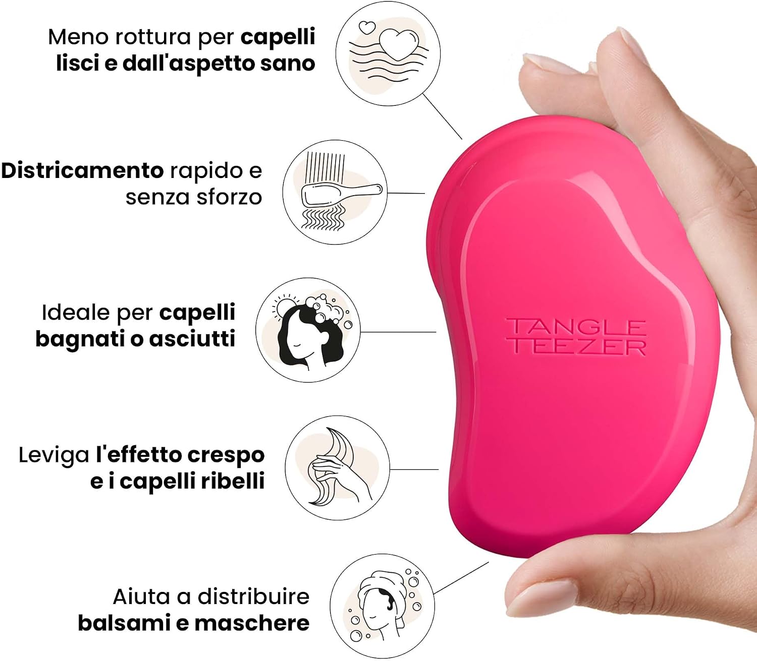Detalle 2 de Tangle Teezer Original Spazzola districante 325 denti 🪮