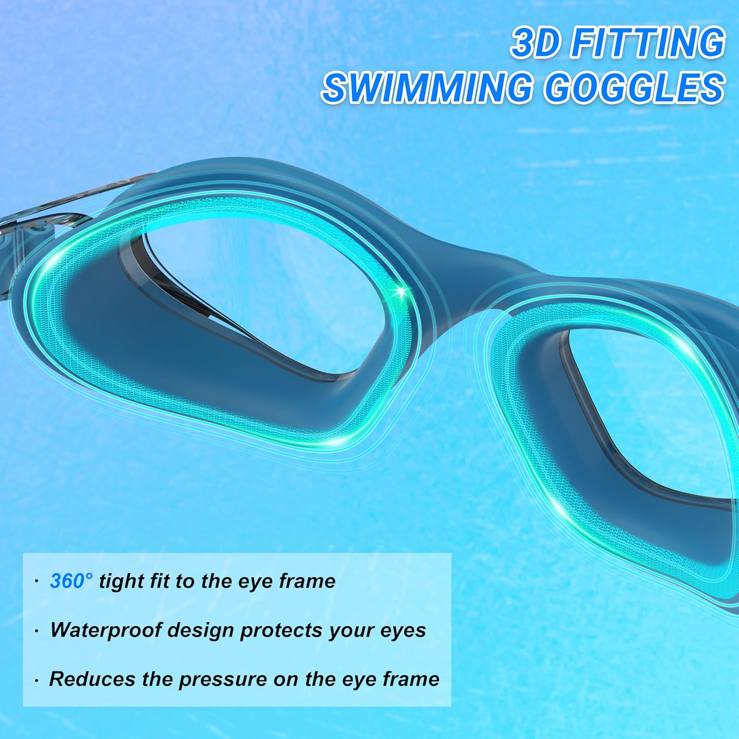 Thumbnail 3 de Ambienden Lunettes de natation anti‑buée Protection UV 🤿