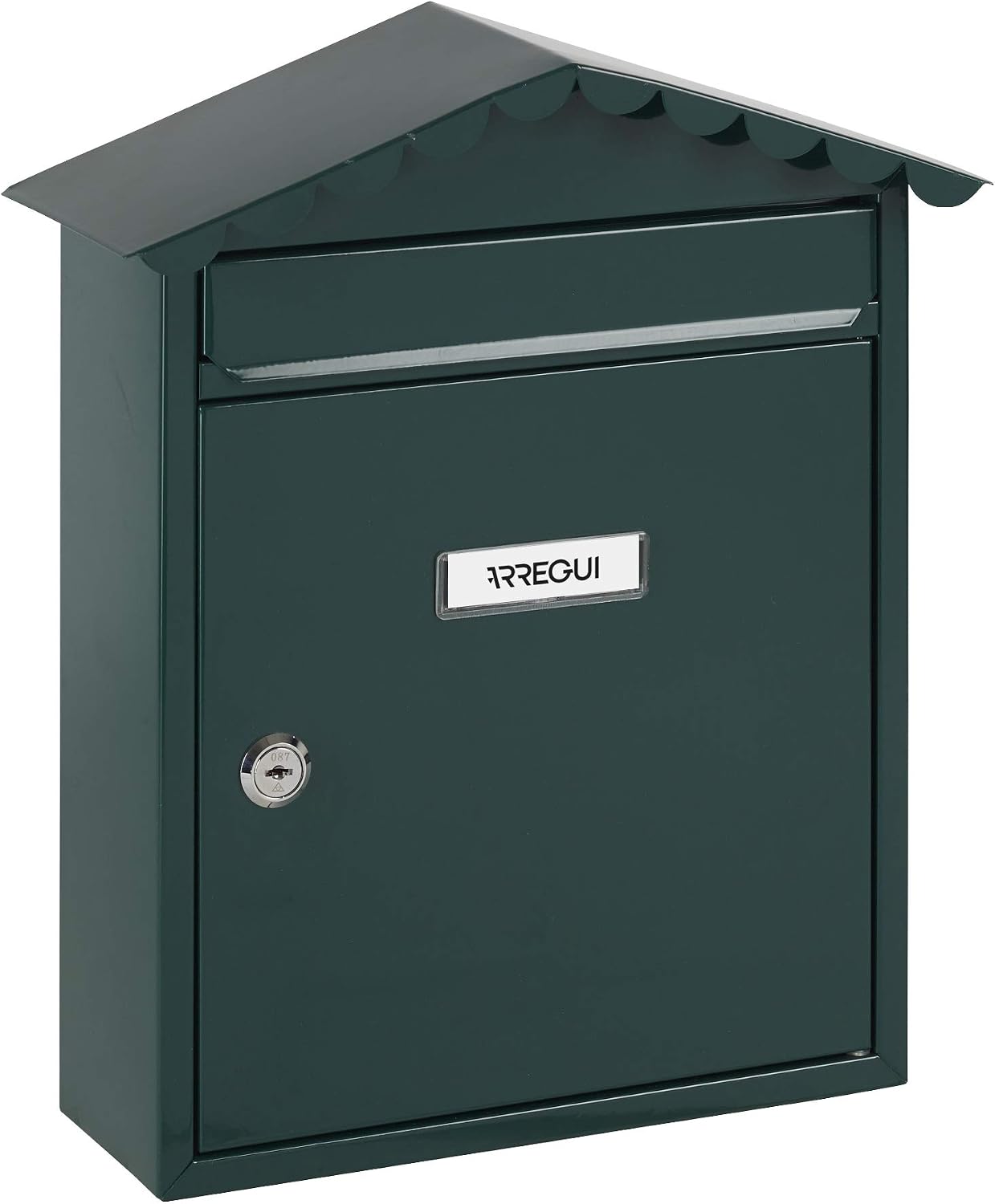 Arregui Visit Outdoor E5743 – zielona skrzynka na listy DIN A4, do montażu na ścianie