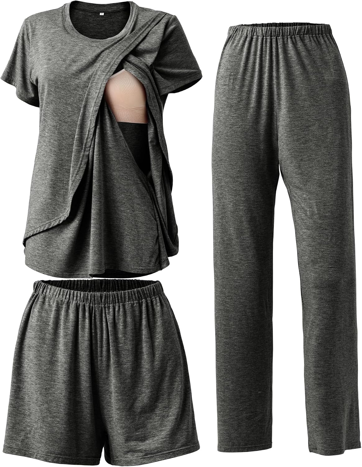 Detalle de SunnyBuy Stillpyjama-Set 3-teilig Nach Geburt