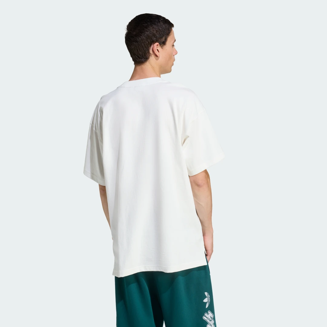 Detalle 2 de Camiseta holgada PV estampada Adidas Originals & All Blacks – color Blanco