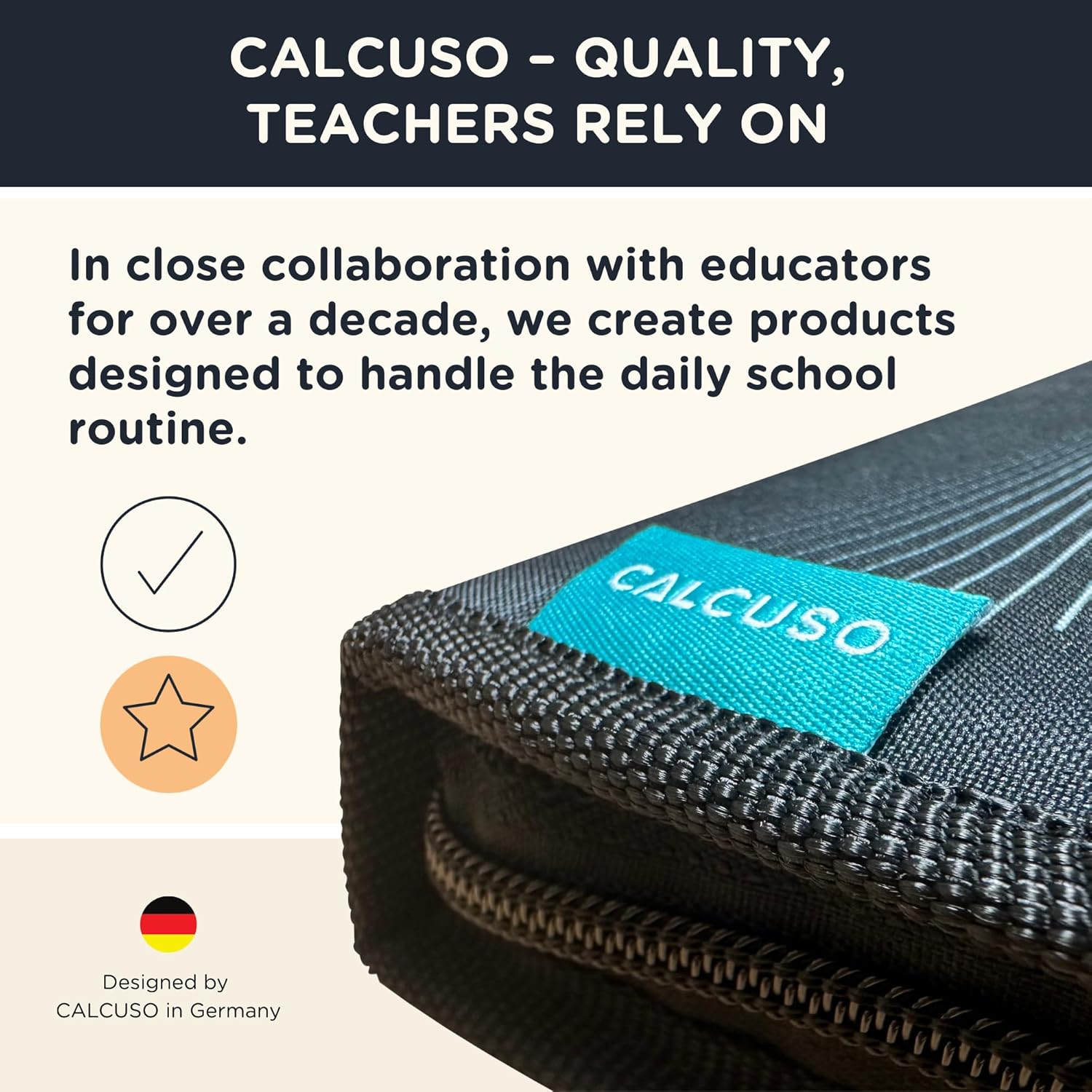 Detalle de CALCUSO 15-Piece Maths Set & Professional Geometry Set