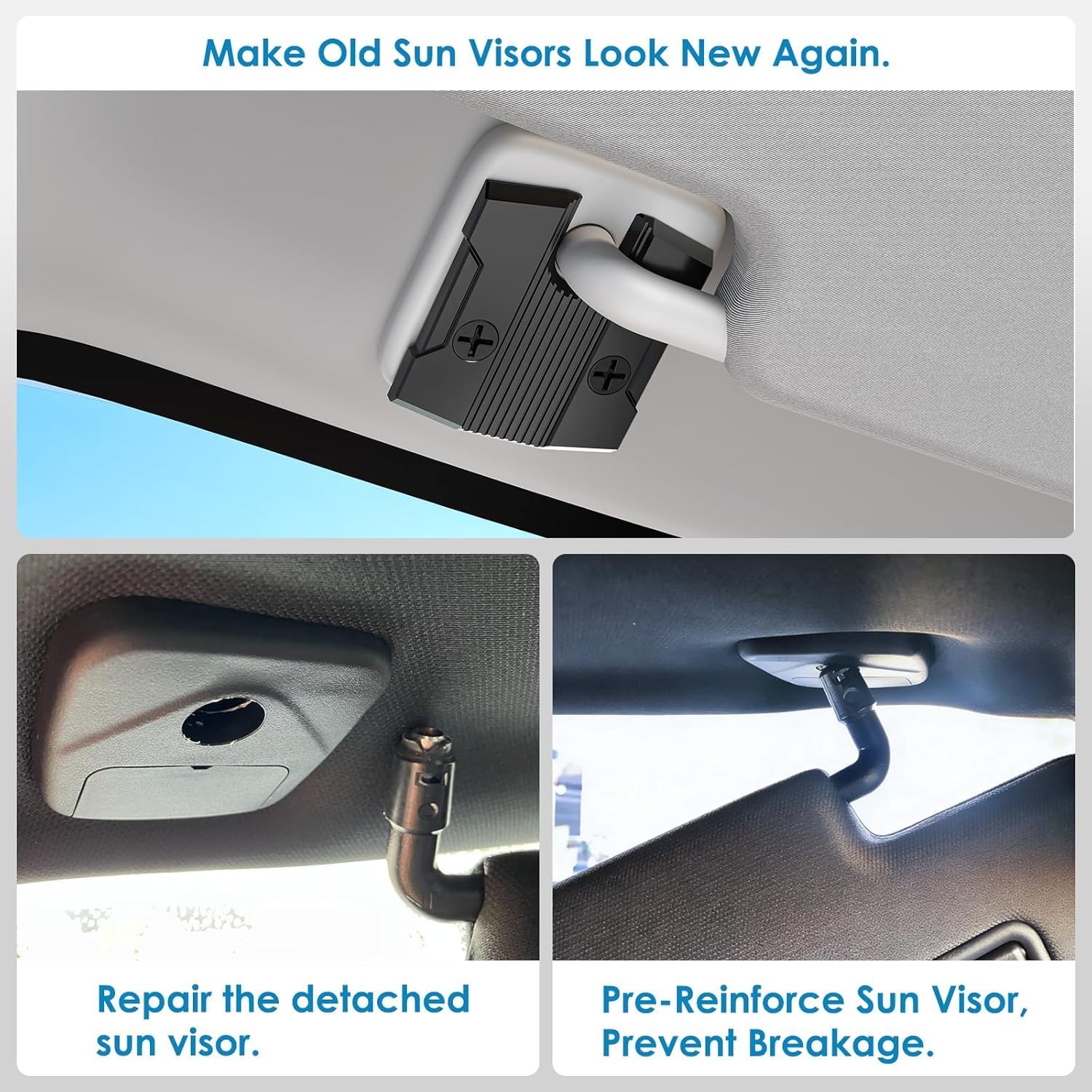Detalle 2 de Dodge Ram 1500 Sun Visor Repair Kit, Aluminum