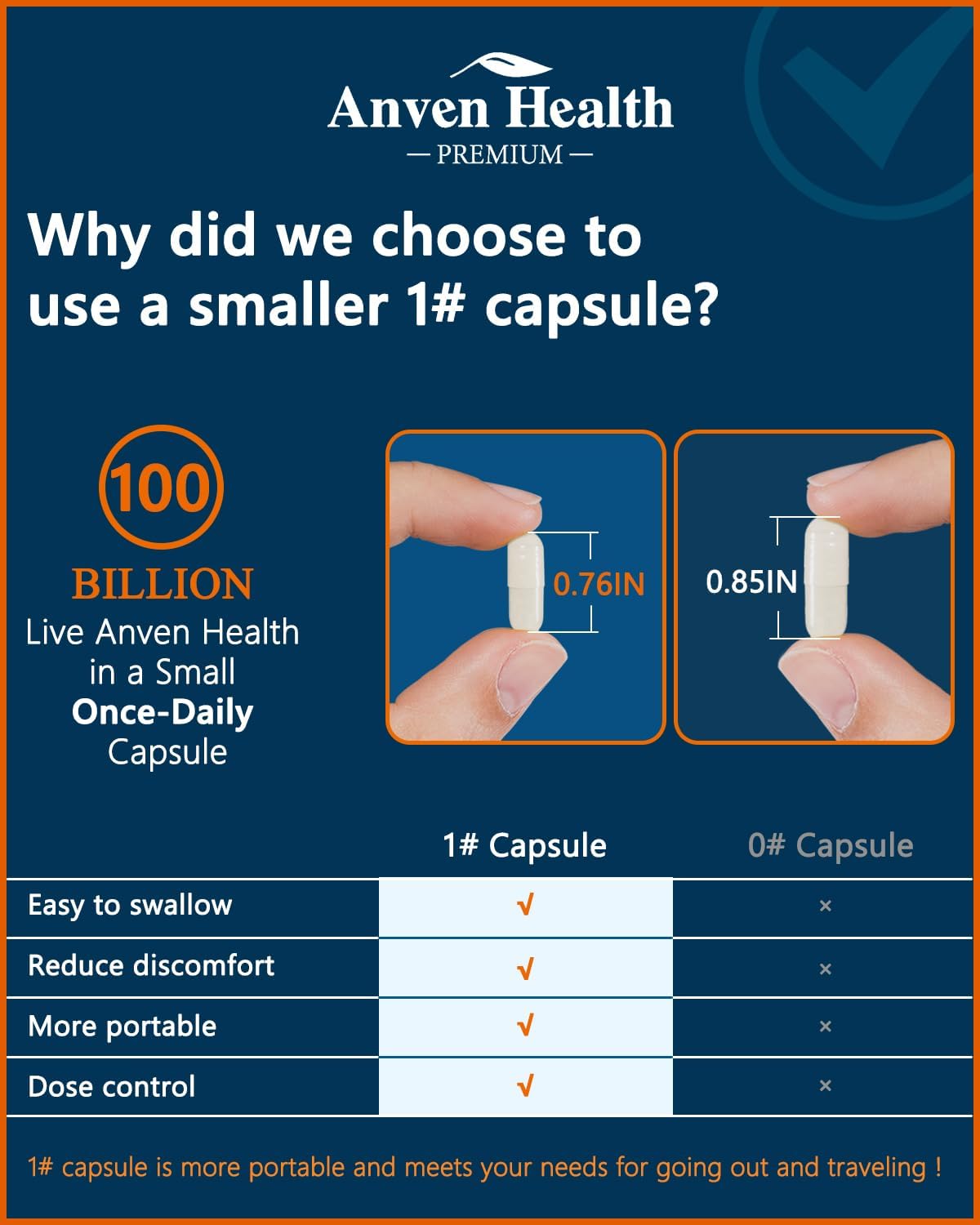 Detalle 2 de Anven probiotic supplement, 100 billion CFU