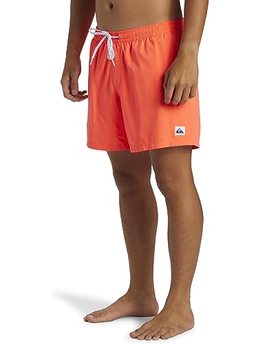 Detalle de Quiksilver Homme Everyday Volley 15 Short De Bain – Hot Coral, XXL EU