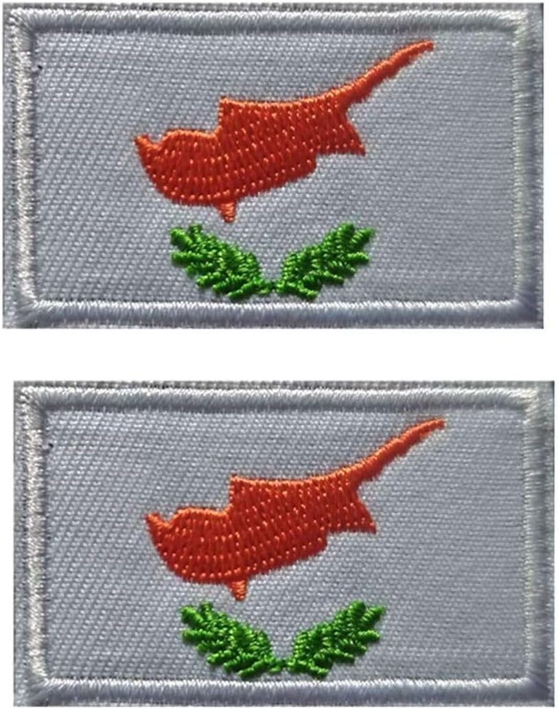 Detalle de Cyprus Flag Patch, 1.18 x 1.97 Inches