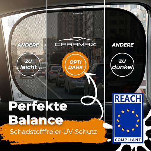 Thumbnail 7 de CARAMAZ Sonnenschutz Auto Baby mit UV Schutz, Opti-Dark GSM100+ – Verdunklung 51x31cm (2 Stück) inkl. Saugnapf