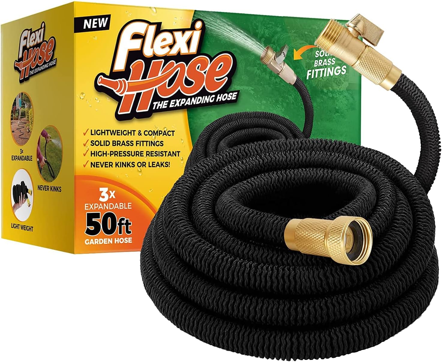 Flexi Hose 50FT Expandable Garden Hose