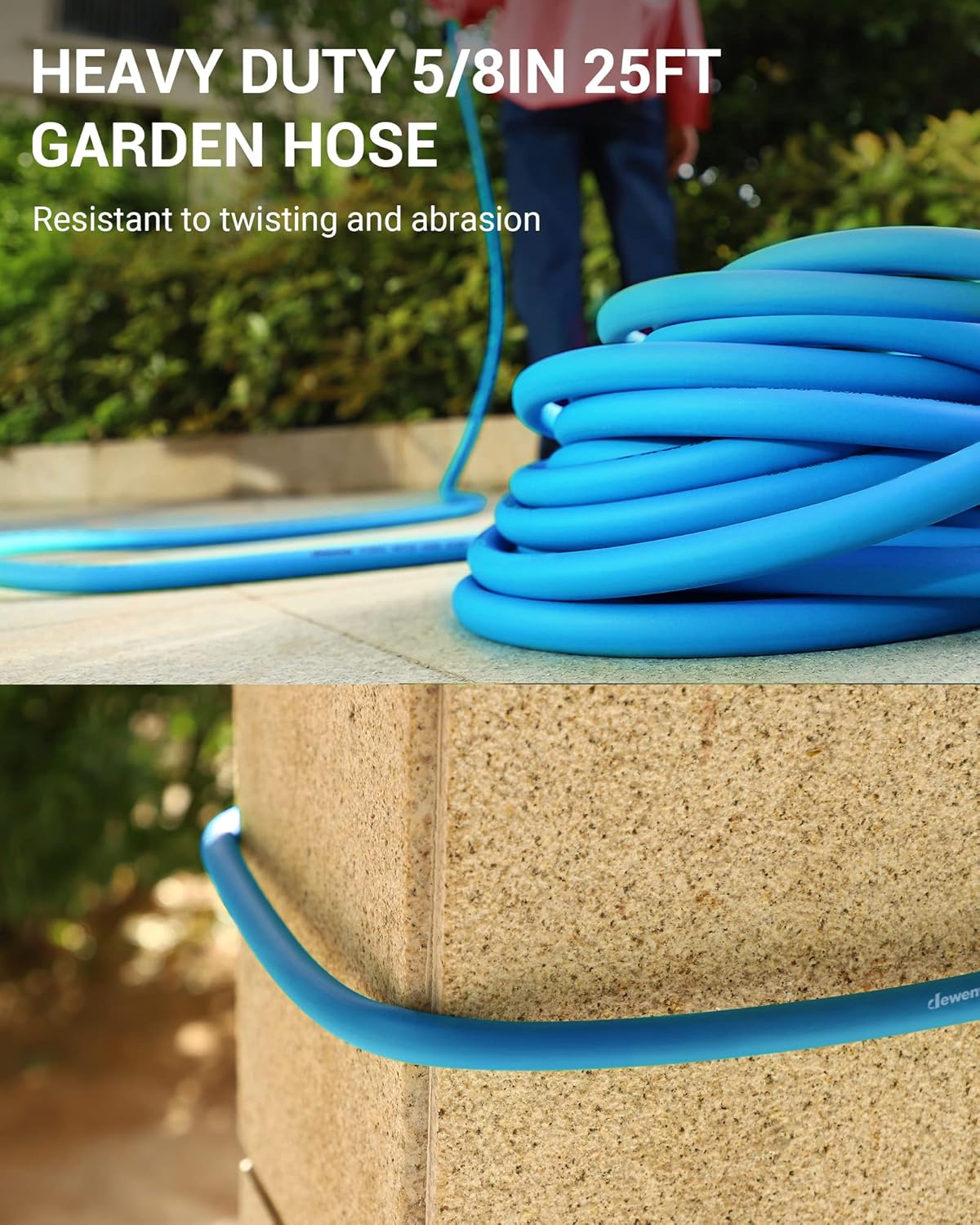 Thumbnail 2 de DEWENWILS 75 ft Hybrid Garden Hose with Swivel Handle — Heavy Duty, Lightweight & Drinking-Water Safe