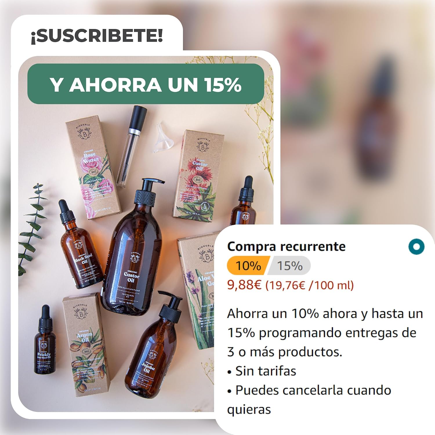 Thumbnail 7 de Bionoble Aceite de Jojoba Orgánico 50ml 🌿 Para Rostro, Cuerpo y Cabello