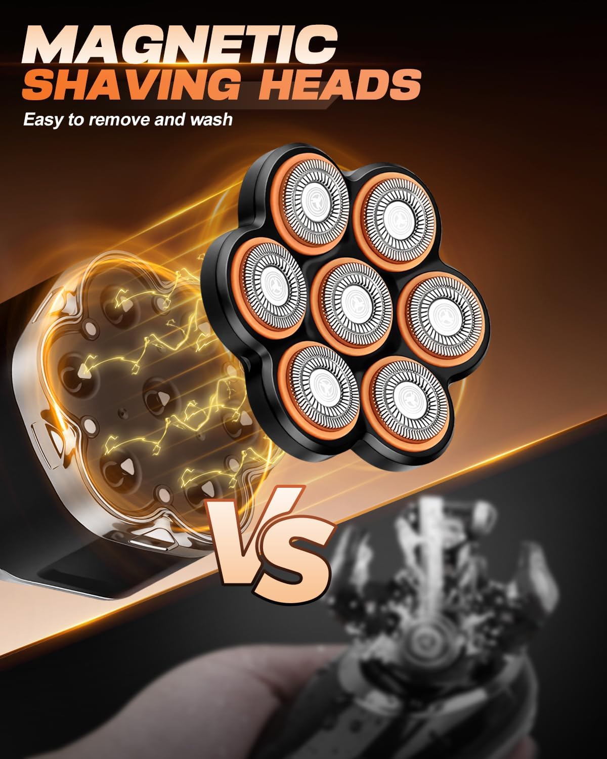 Thumbnail 3 de Zenmos Mens Head Shaver Bald – 7D Electric with LED Display