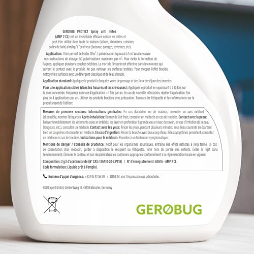 Thumbnail 7 de GEROBUG Spray Anti-Mites 500 ml – Protection simple et efficace contre les mites alimentaires et vestimentaires