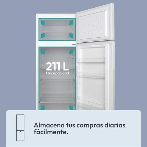 Thumbnail 4 de Candy CDG1S514EW: Frigorífico Combi de 211 L en Blanco, altura compacta 1,45 m