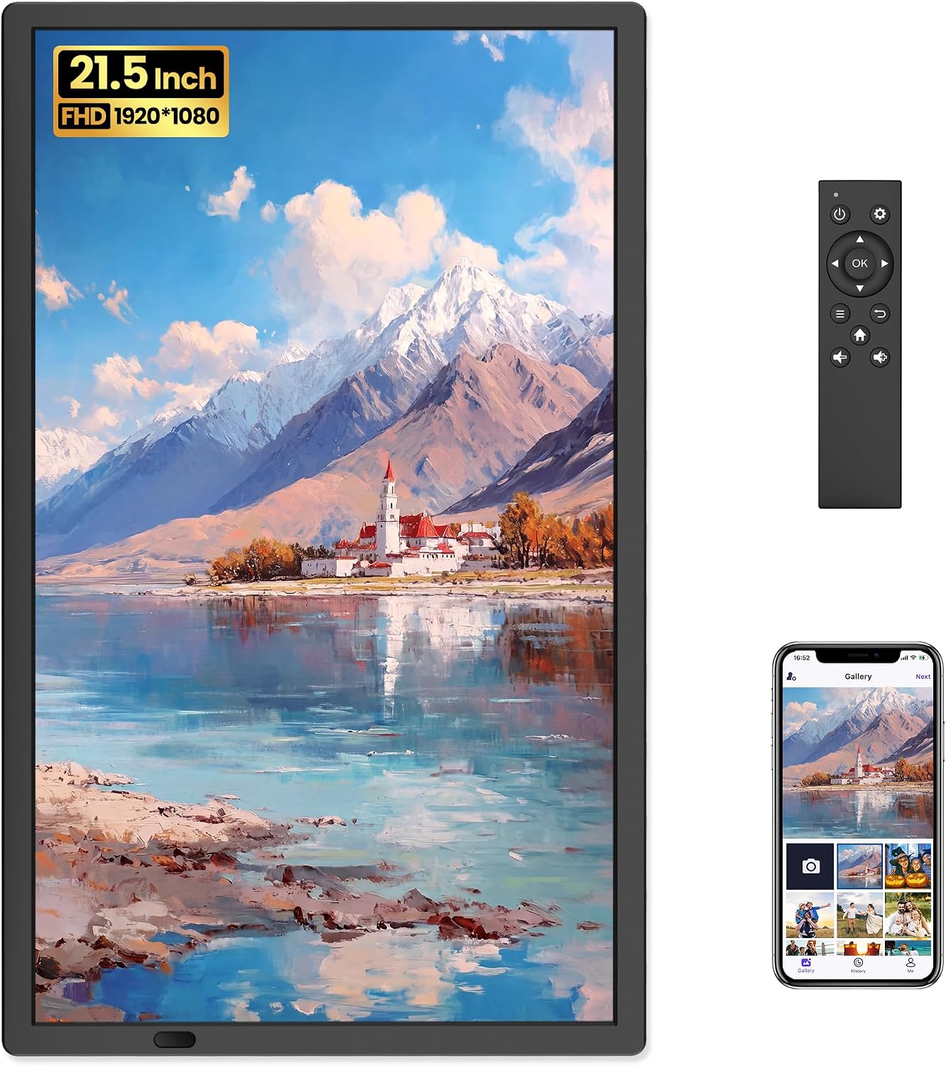 FANGOR 21.5" Digital Photo Frame 64GB