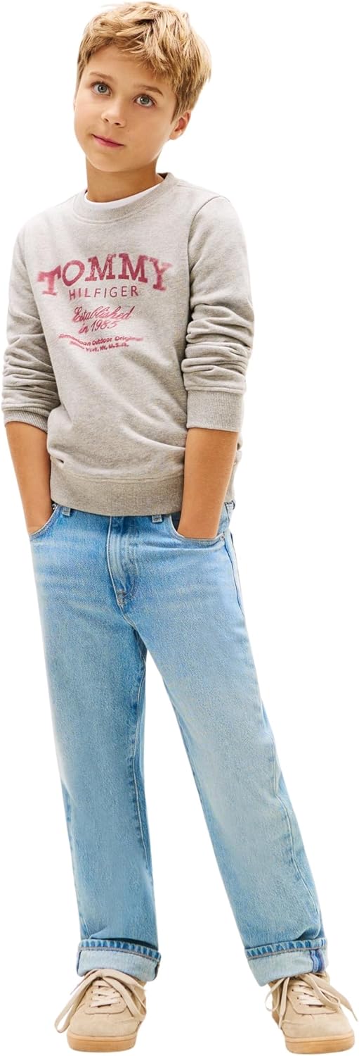 Thumbnail 3 de Tommy Hilfiger Tommy Faded Print Sweatshirt Kb0kb10337 felpa pullover per bambini e ragazzi
