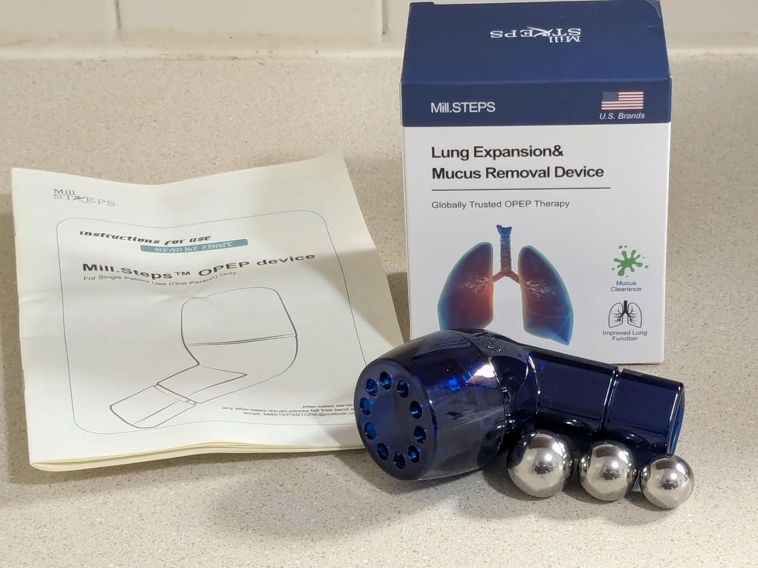 Detalle 2 de MillSTEPS Breathing Exercise Device for Lung Expansion