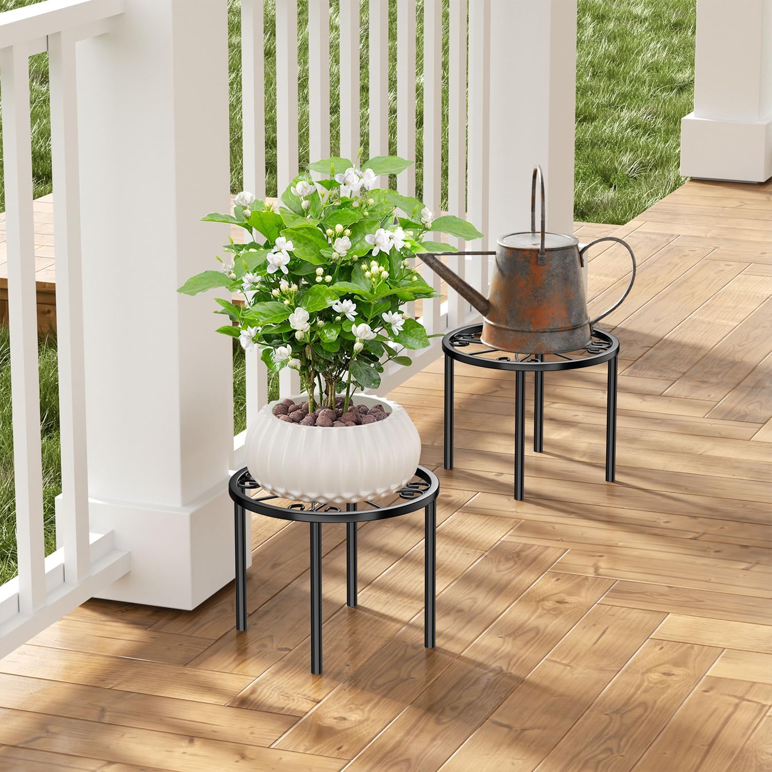 Thumbnail 6 de Josmimic 2 Pack Metal Plant Stand 20 cm plant holder