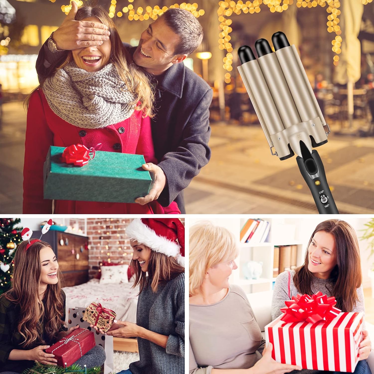 Thumbnail 6 de Hilifexll 22mm 3‑barrel waver for mermaid waves 🎀