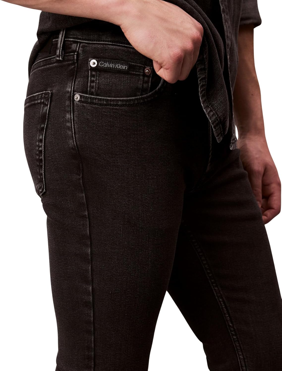 Detalle de Calvin Klein Jean Homme Essential Black Skinny Fit