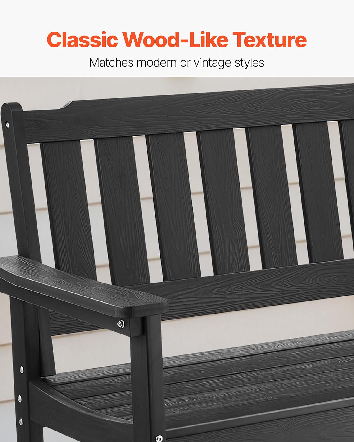 Detalle 1 de VEVOR Outdoor Bench, 50.5-Inch