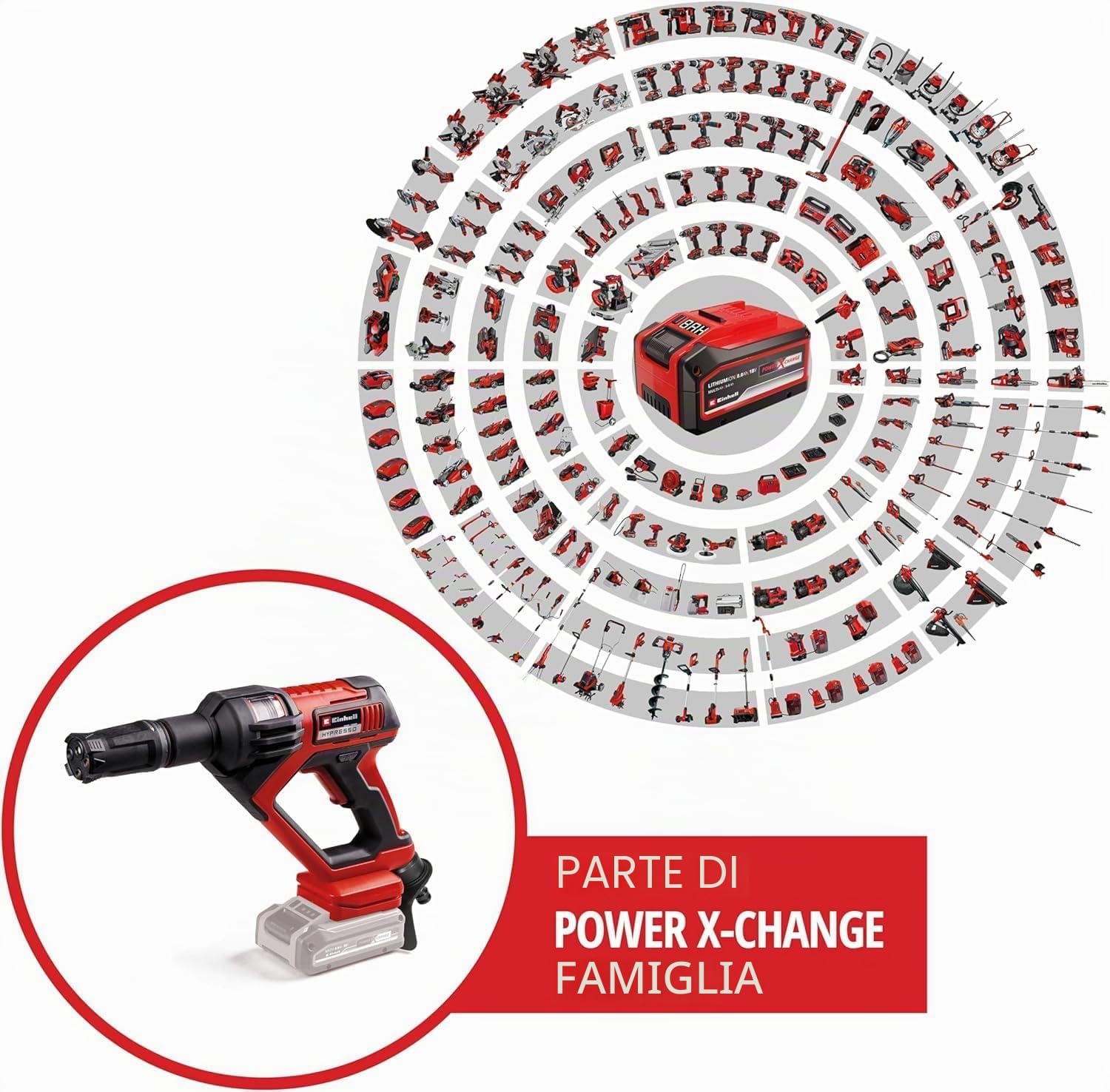 Thumbnail 1 de Einhell HYPRESSO 18/24-1 Power X-Change (18 V) batteria 240 l/h, 24 bar – irrigazione e pulizia mobile, accessori inclusi (senza batteria e caricatore)
