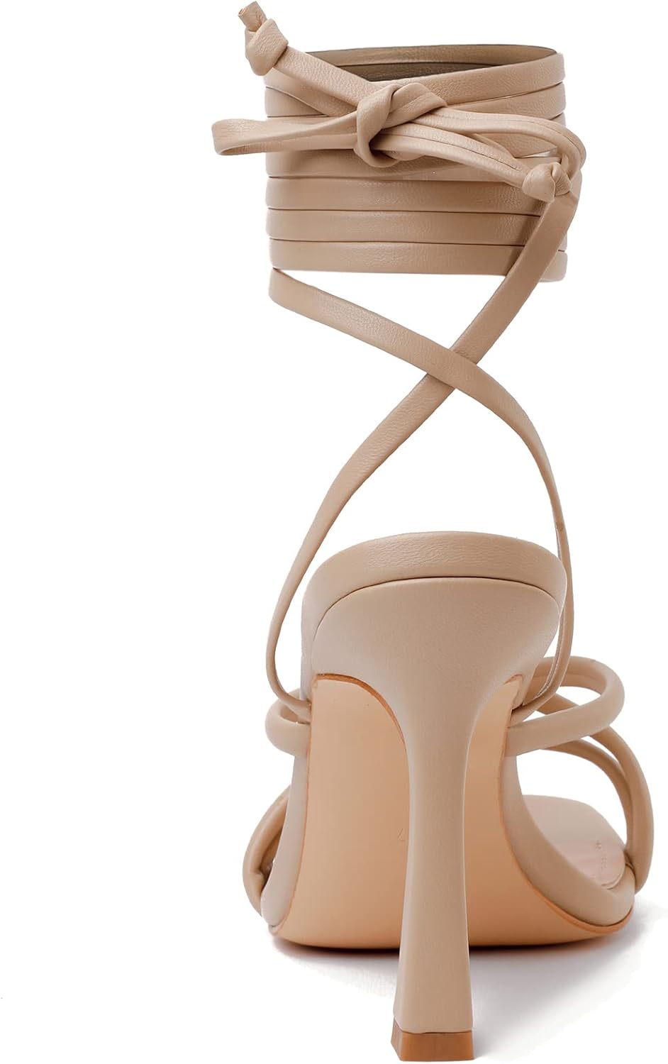 Thumbnail 4 de Mostrin Women's Strappy Lace-Up Open Toe High Heels