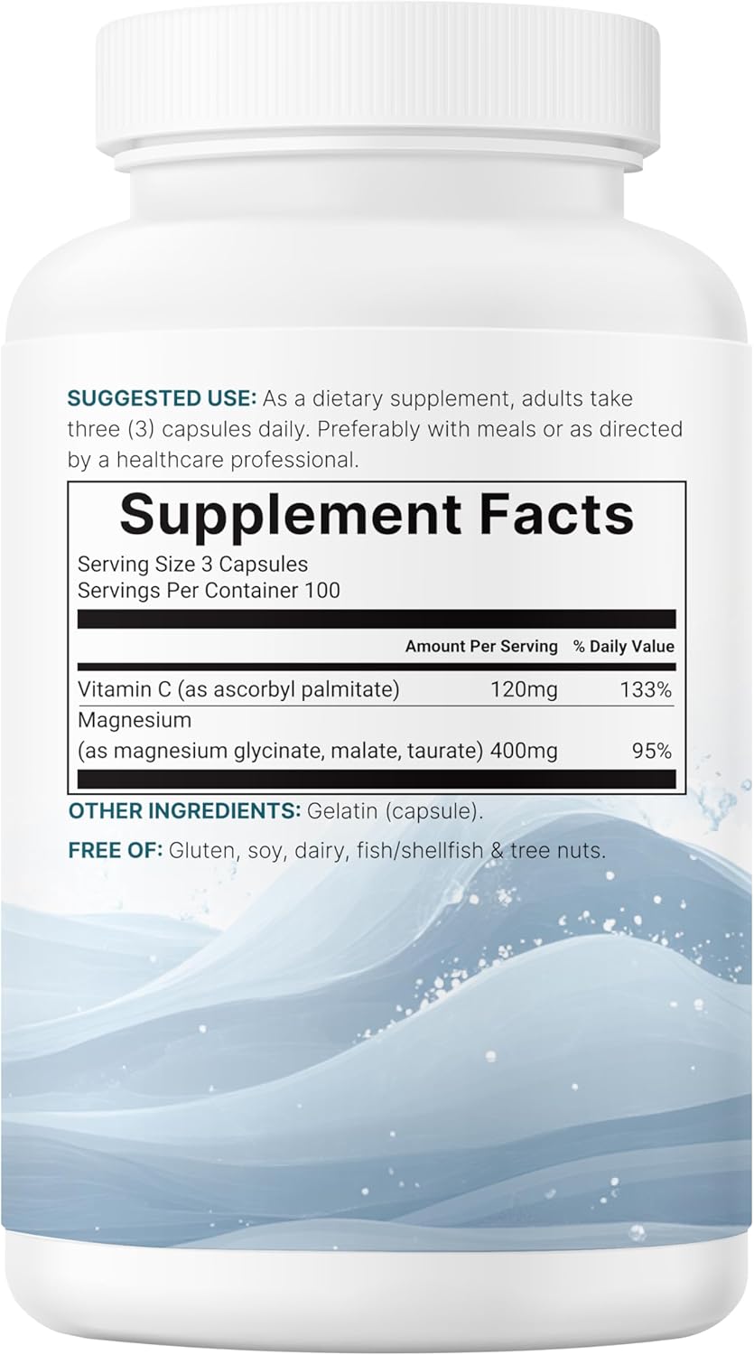 Thumbnail 6 de Micro Ingredients Pure Magnesium Complex: Triple Magnesium Formula (300 Capsules)
