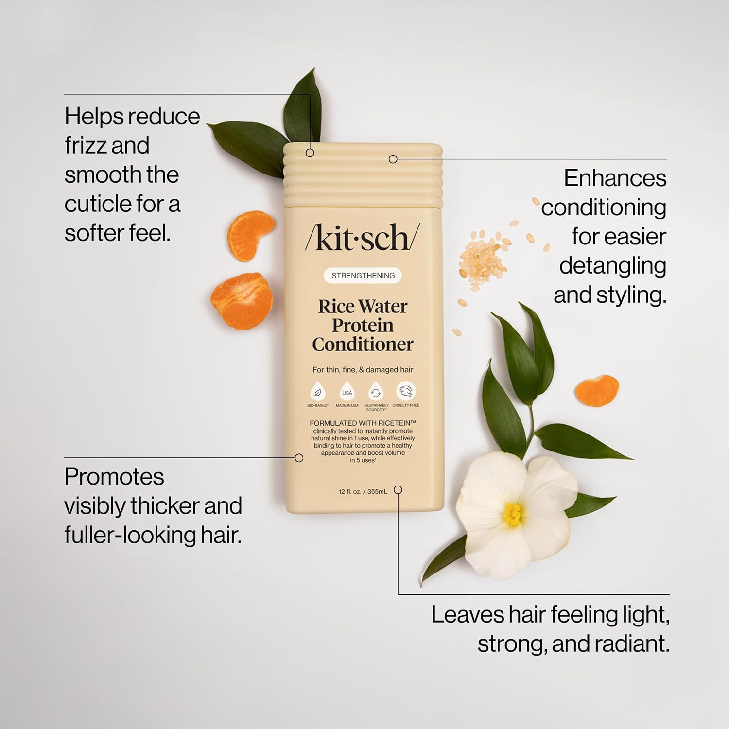 Thumbnail 1 de Kitsch Strengthening Rice Water Conditioner 12 oz 💇♀